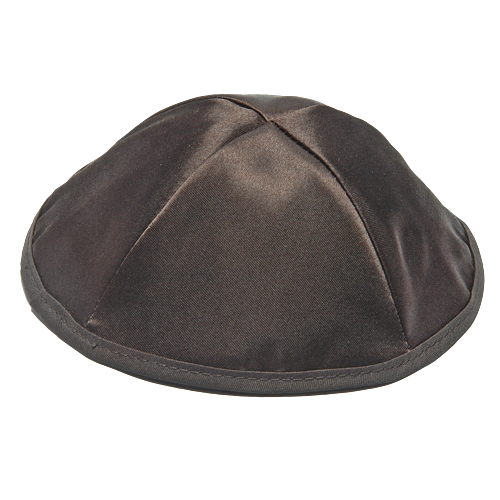 Black Satin Kippah 19 cm - 24 pack