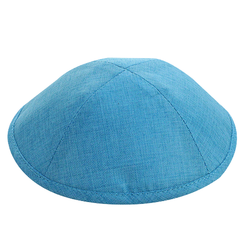 Fabric Elegant Kippah - Light Blue
