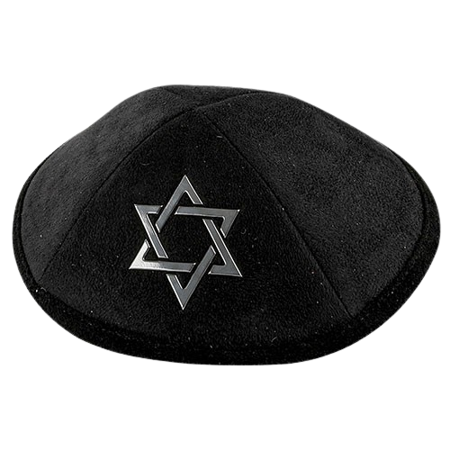 Black Ultra Suede Kippah