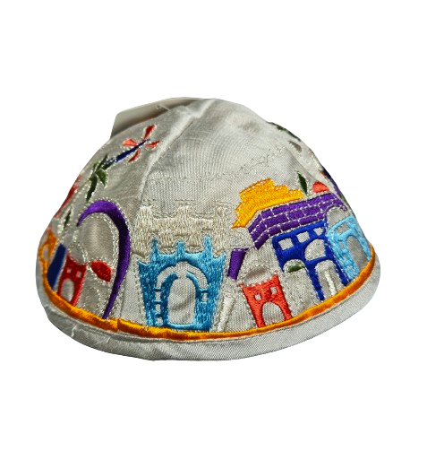 Jerusalem embroidered Kippa