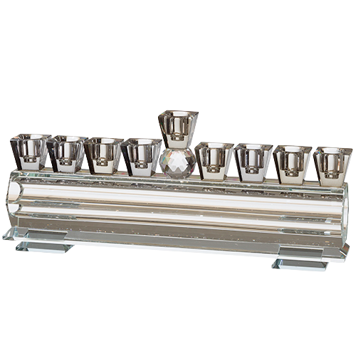 Luxurious Crystal Menora