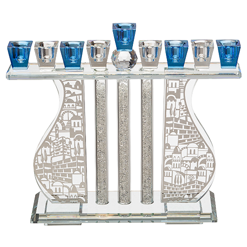 Colorful Crystal Menorah