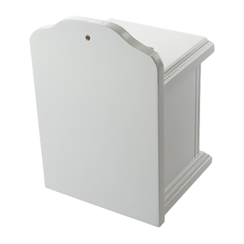 Elegant White Tzedakah Box 770