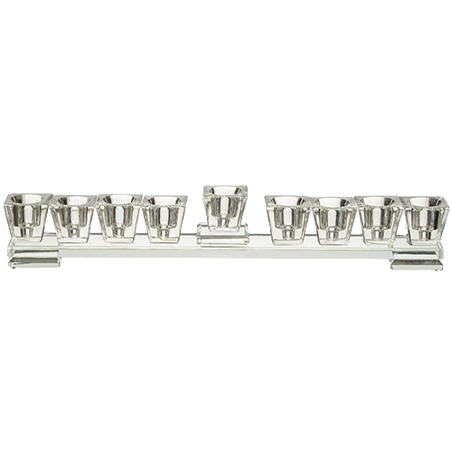 Elegant Crystal Menorah