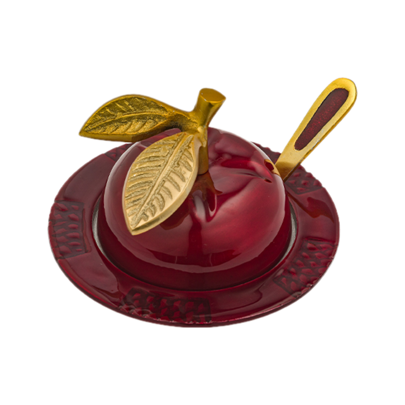 Aluminum Apple Honey Dish