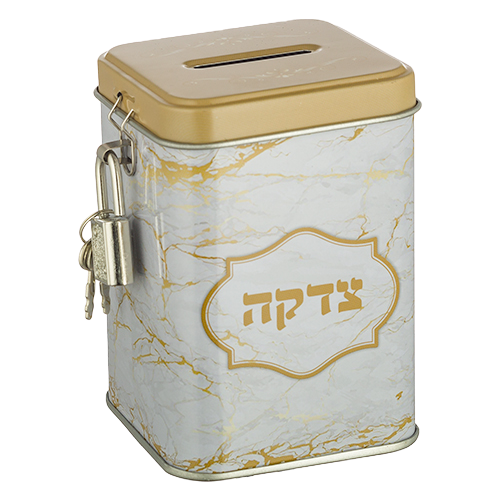 Tin Tzedakah Box