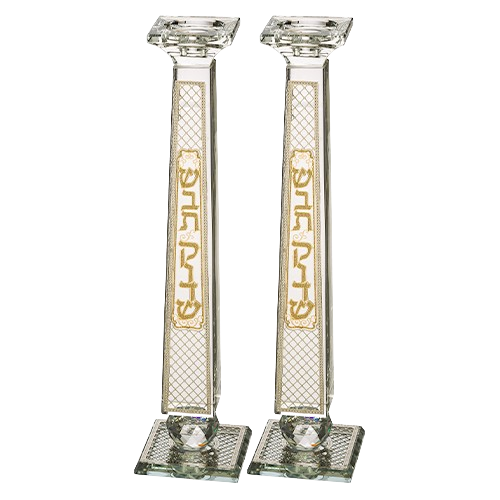 Crystal Elegant Candlesticks 33.5 cm