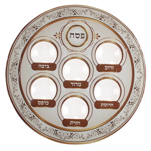 Cardboard And Plastic Passover Plate