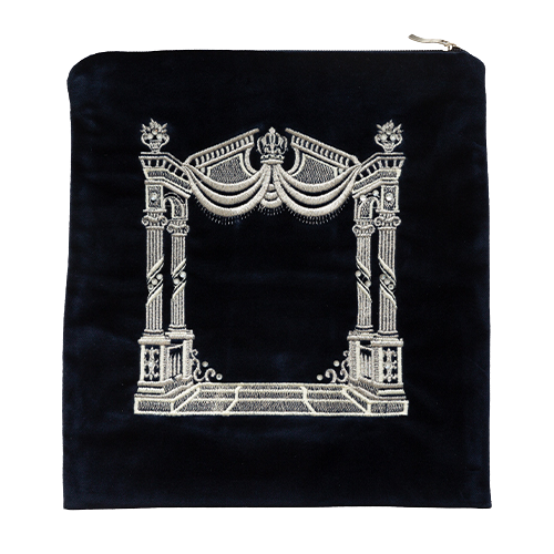 Elegant Velvet Talit & Tefilin Set