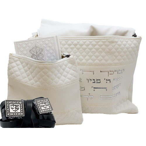 Leatherette Talit - Tefilin bag Set