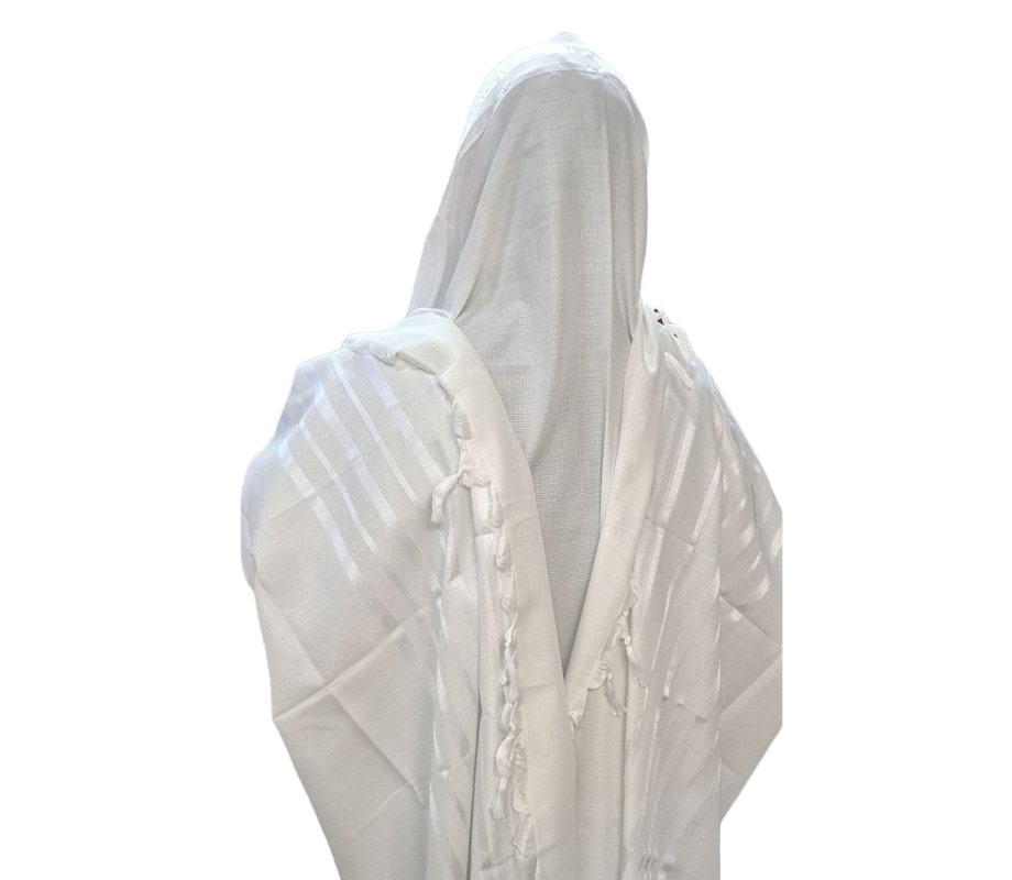Acrylic Tallis - Whte