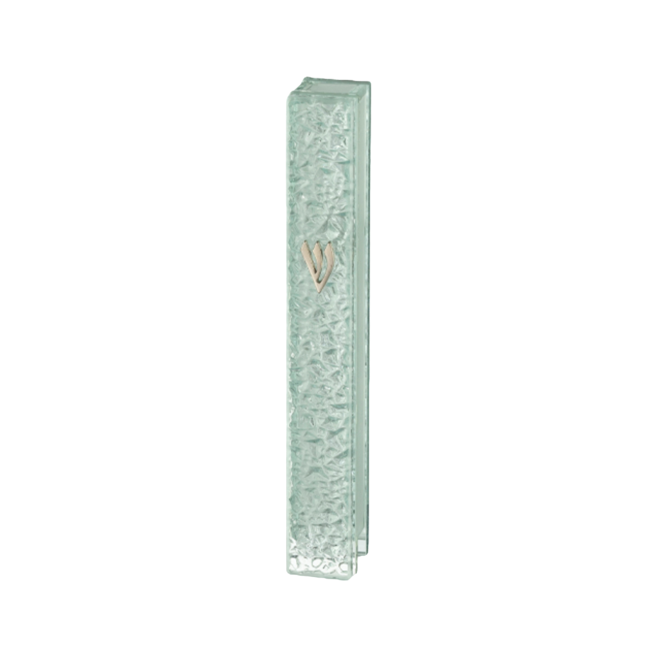 Glass Mezuzah Case - 10 cm
