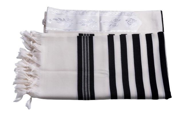 Wool Tallis - Tashbetz - Black