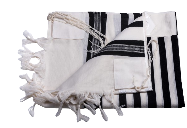 Wool Tallis - Tashbetz - Black
