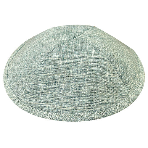 Elegant Fabric Kippah - Light Blue