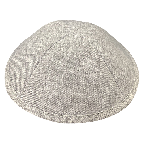 Elegant Fabric Kippah - Gray