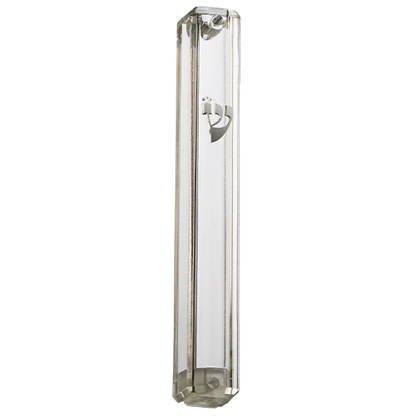 Plastic Transparent Mezuzah - 7 Cm