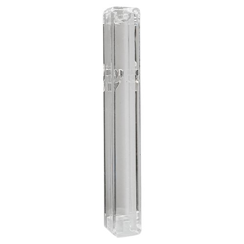 Plastic Transparent Mezuzah - 7 Cm