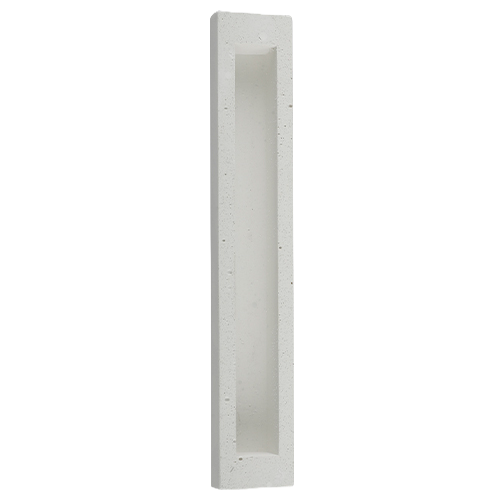 Polyresin Mezuzah Case 12cm, White Marble