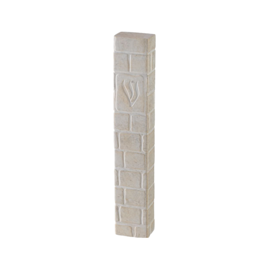 Polyresin "Kotel" Mezuzah Case 12 cm