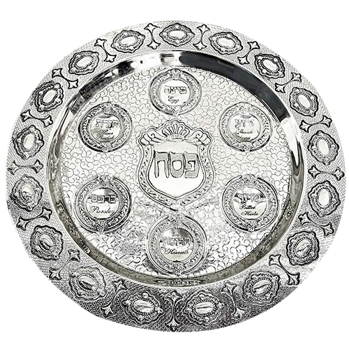 Round Passover Plate