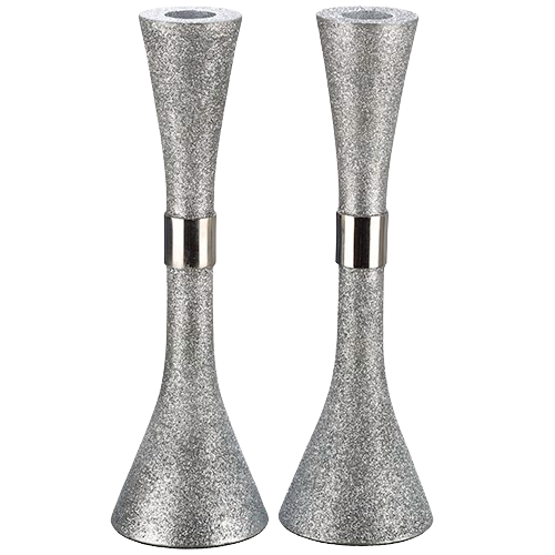 Aluminum Candlesticks - Silver