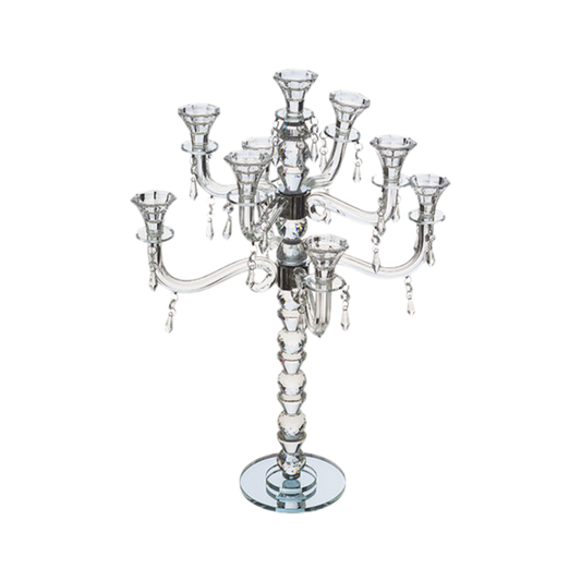 Crystal 9 Branch Candlesticks
