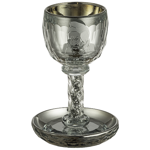 Crystal Kiddush Cup "Baba Sali" 16 cm