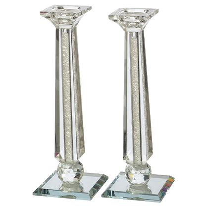 Crystal Candlesticks With Stones