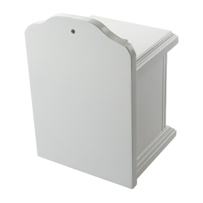 Elegant White Tzedakah Box 770