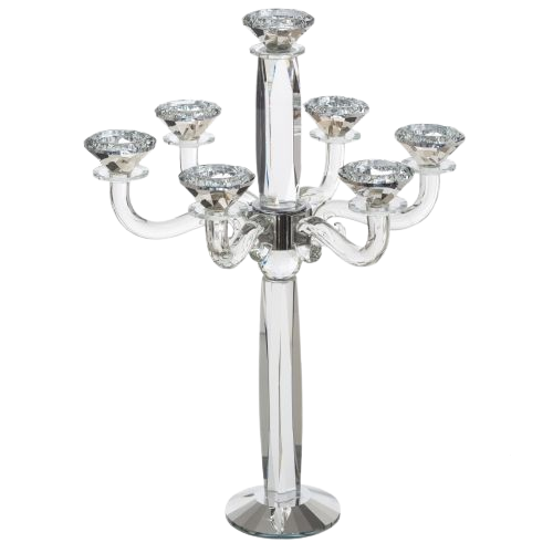 Crystal 7 Branch Candlesticks