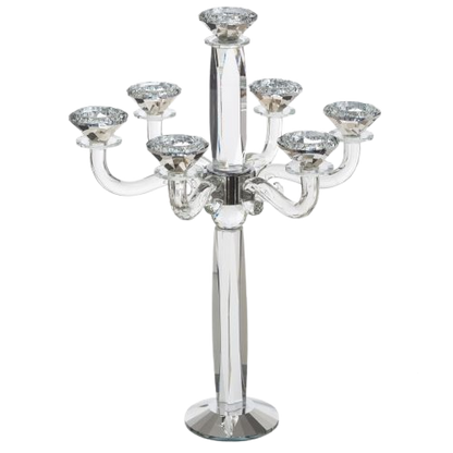 Crystal 7 Branch Candlesticks