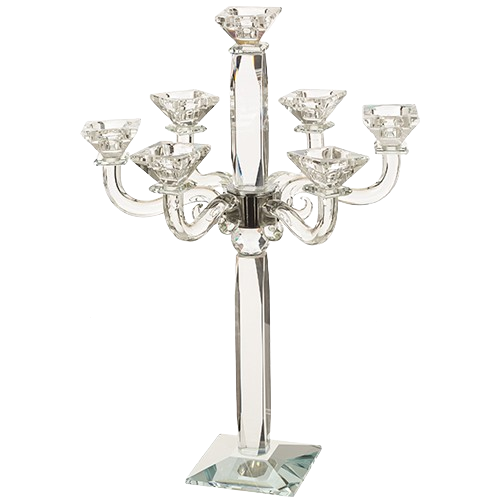 Crystal 7 Branch Candlesticks 47 cm