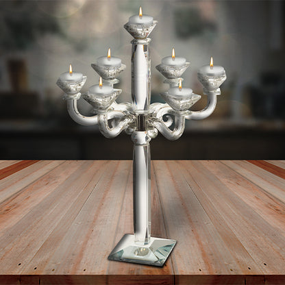 Crystal 7 Branch Candlesticks 47 cm