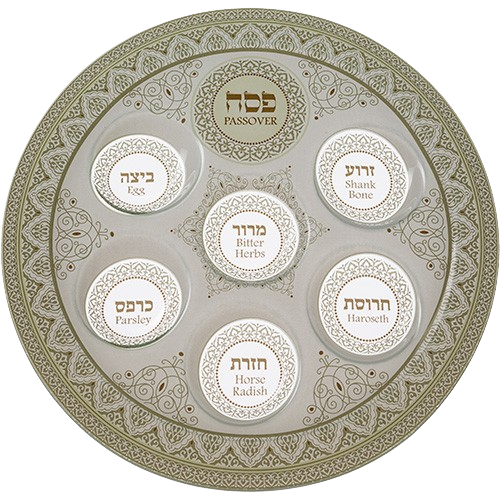 Glass Passover Plate