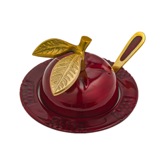 Aluminum Apple Honey Dish