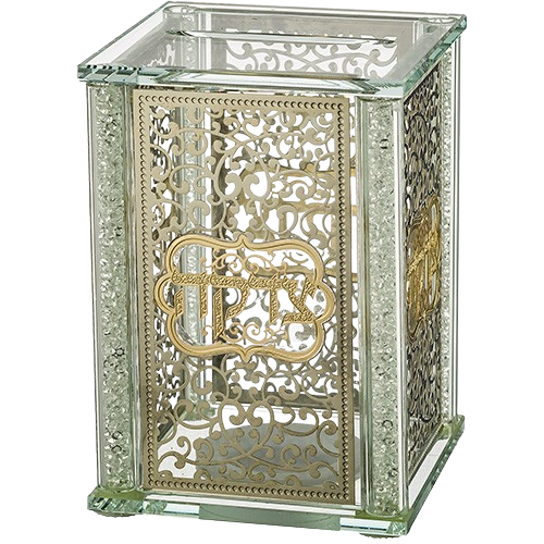 Crystal Tzedakah Box