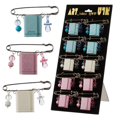 Baby Tehillim Pin In Assorted Colors