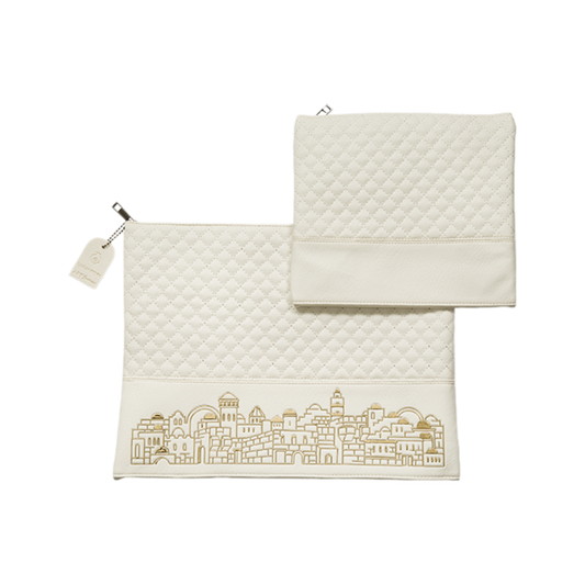 Leatherette Talit - Tefilin bag Set