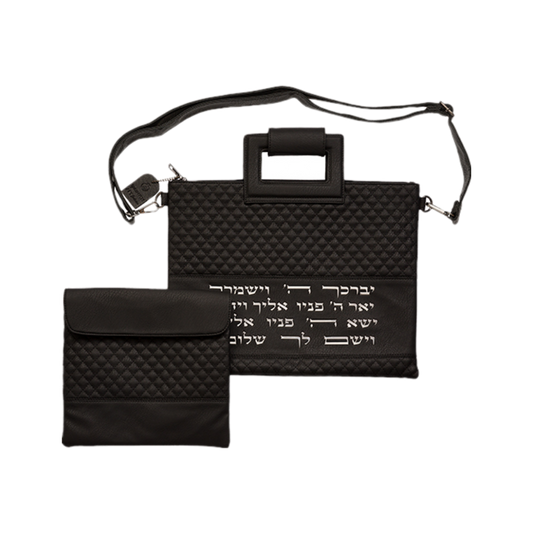 Leatherette Talit - Tefilin bah Set