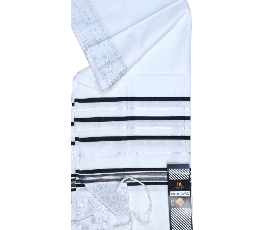 Acrylic Tallis - Black Silver