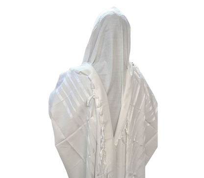 Acrylic Tallis - Whte