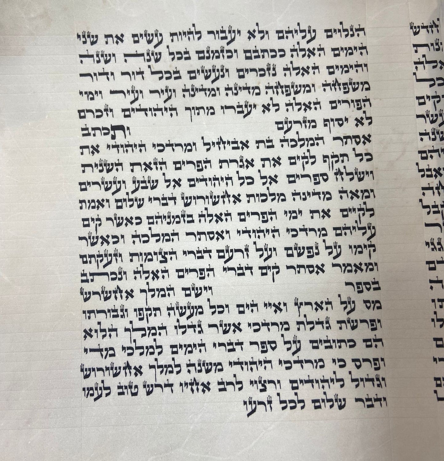 Megillas Esther Scroll