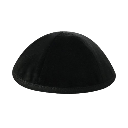 MJudaica Black Velvet Blvo 6 parts Kippa