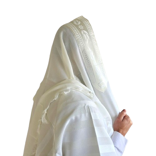 Wool Tallis - Peer HaKodesh - White