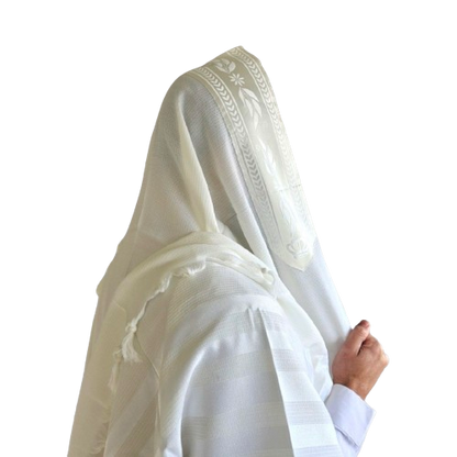 Wool Tallis - Peer HaKodesh - White