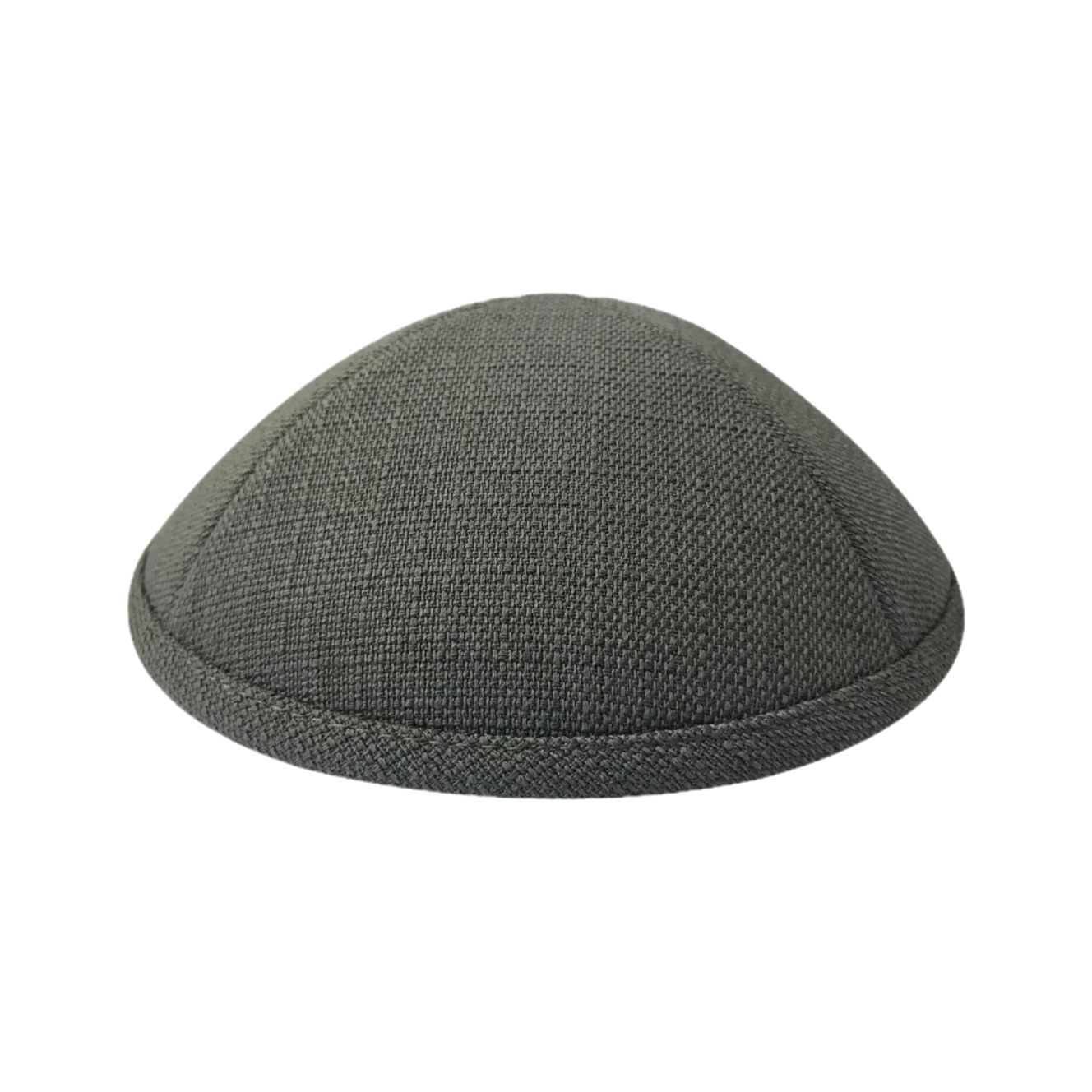 MJudaica Grey Rough Linen Kippa