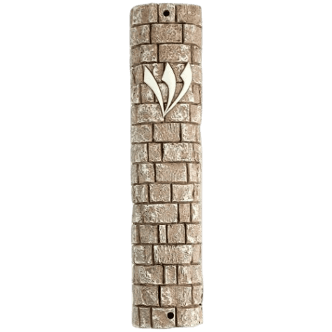 Polyresin Stonelike Mezuzah Case 25cm