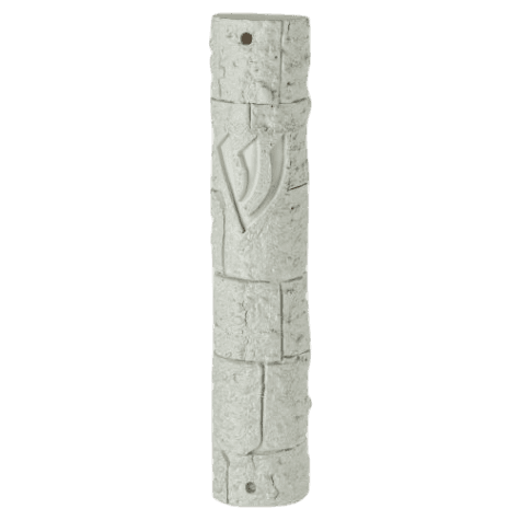 Polyresin Stone- Like Mezuzah Case 12cm