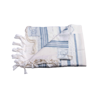 Wool Tallis - Maalot Sky Blue